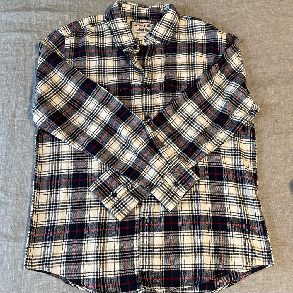American Eagle Flannel Button Down - image 1